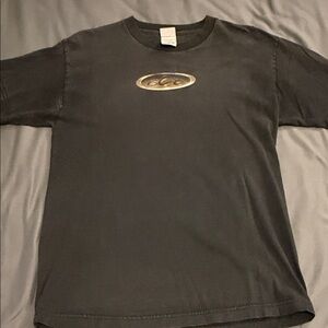 Stylish Dark Gray Tee with Metallic Accent